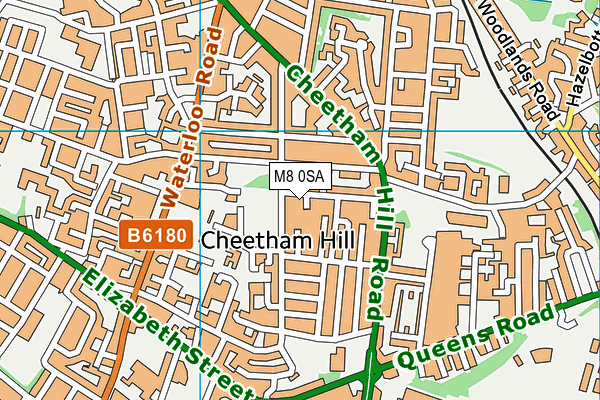M8 0SA map - OS VectorMap District (Ordnance Survey) M8 0SA map - OS VectorMap District (Ordnance Survey)