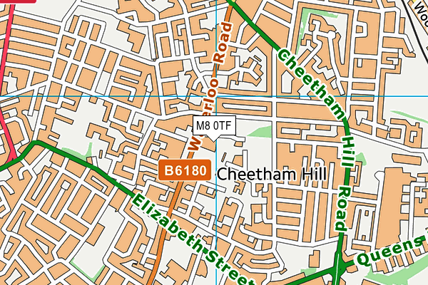 M8 0TF map - OS VectorMap District (Ordnance Survey) M8 0TF map - OS VectorMap District (Ordnance Survey)