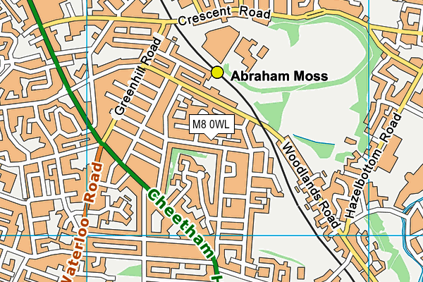 M8 0WL map - OS VectorMap District (Ordnance Survey) M8 0WL map - OS VectorMap District (Ordnance Survey)