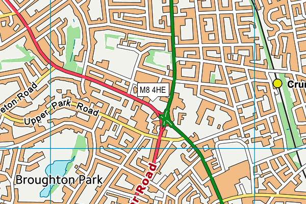 M8 4HE map - OS VectorMap District (Ordnance Survey) M8 4HE map - OS VectorMap District (Ordnance Survey)