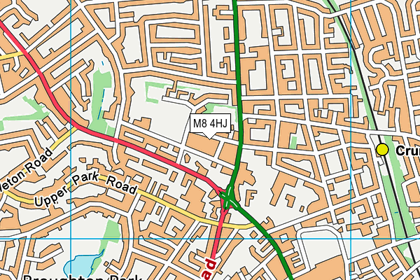 M8 4HJ map - OS VectorMap District (Ordnance Survey) M8 4HJ map - OS VectorMap District (Ordnance Survey)