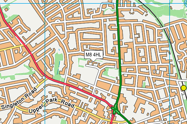 M8 4HL map - OS VectorMap District (Ordnance Survey) M8 4HL map - OS VectorMap District (Ordnance Survey)