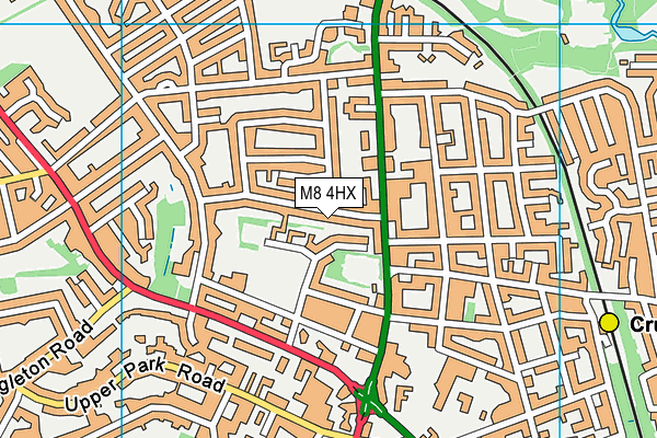 M8 4HX map - OS VectorMap District (Ordnance Survey) M8 4HX map - OS VectorMap District (Ordnance Survey)