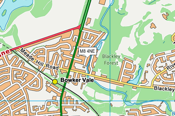 M8 4NE map - OS VectorMap District (Ordnance Survey) M8 4NE map - OS VectorMap District (Ordnance Survey)