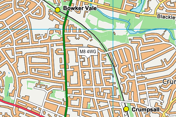 M8 4WG map - OS VectorMap District (Ordnance Survey) M8 4WG map - OS VectorMap District (Ordnance Survey)