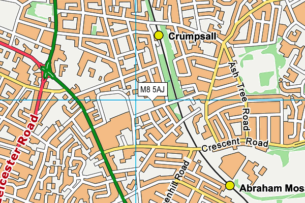 M8 5AJ map - OS VectorMap District (Ordnance Survey) M8 5AJ map - OS VectorMap District (Ordnance Survey)