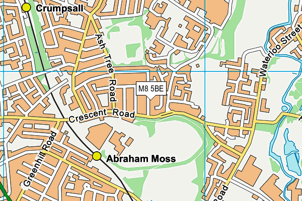 M8 5BE map - OS VectorMap District (Ordnance Survey) M8 5BE map - OS VectorMap District (Ordnance Survey)