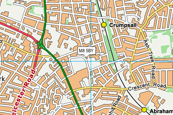 M8 5BY map - OS VectorMap District (Ordnance Survey) M8 5BY map - OS VectorMap District (Ordnance Survey)