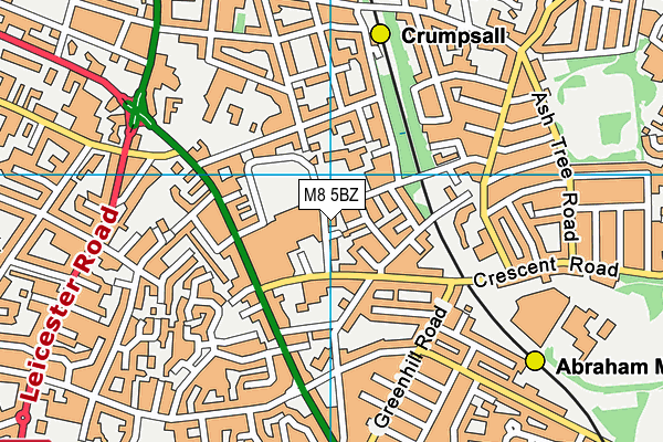 M8 5BZ map - OS VectorMap District (Ordnance Survey) M8 5BZ map - OS VectorMap District (Ordnance Survey)
