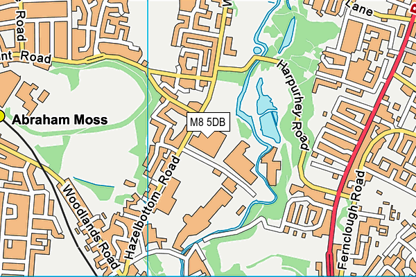 M8 5DB map - OS VectorMap District (Ordnance Survey) M8 5DB map - OS VectorMap District (Ordnance Survey)