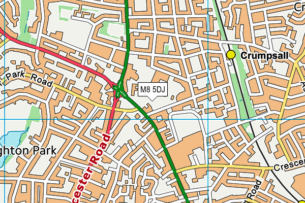 M8 5DJ map - OS VectorMap District (Ordnance Survey) M8 5DJ map - OS VectorMap District (Ordnance Survey)