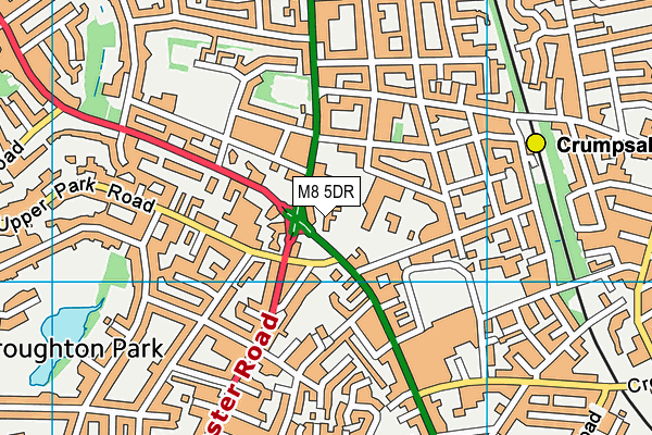 M8 5DR map - OS VectorMap District (Ordnance Survey) M8 5DR map - OS VectorMap District (Ordnance Survey)