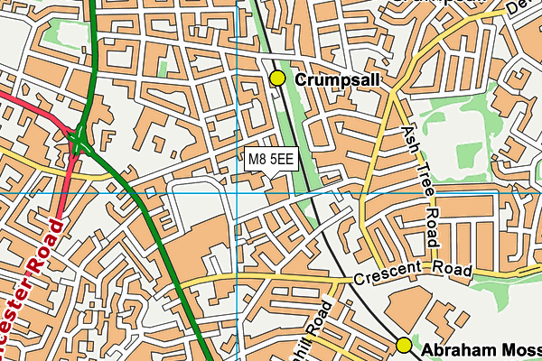 M8 5EE map - OS VectorMap District (Ordnance Survey) M8 5EE map - OS VectorMap District (Ordnance Survey)