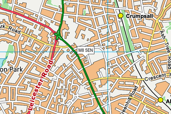 M8 5EN map - OS VectorMap District (Ordnance Survey) M8 5EN map - OS VectorMap District (Ordnance Survey)