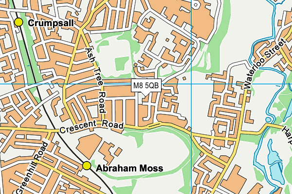 M8 5QB map - OS VectorMap District (Ordnance Survey) M8 5QB map - OS VectorMap District (Ordnance Survey)