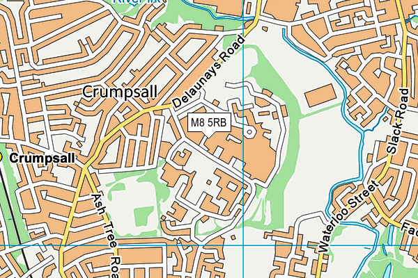 M8 5RB map - OS VectorMap District (Ordnance Survey) M8 5RB map - OS VectorMap District (Ordnance Survey)