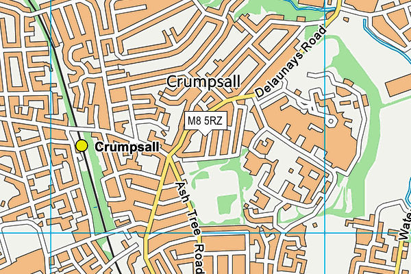 M8 5RZ map - OS VectorMap District (Ordnance Survey) M8 5RZ map - OS VectorMap District (Ordnance Survey)