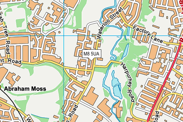 M8 5UA map - OS VectorMap District (Ordnance Survey) M8 5UA map - OS VectorMap District (Ordnance Survey)