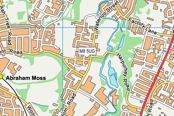M8 5UG map - OS VectorMap District (Ordnance Survey) M8 5UG map - OS VectorMap District (Ordnance Survey)