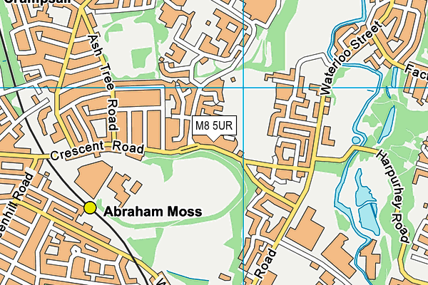 M8 5UR map - OS VectorMap District (Ordnance Survey) M8 5UR map - OS VectorMap District (Ordnance Survey)