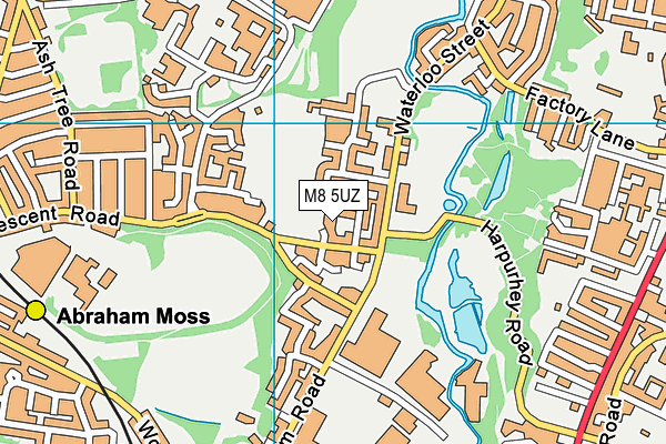 M8 5UZ map - OS VectorMap District (Ordnance Survey) M8 5UZ map - OS VectorMap District (Ordnance Survey)