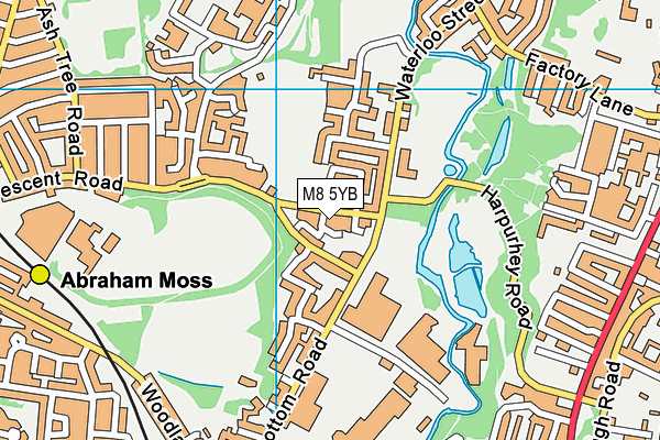 M8 5YB map - OS VectorMap District (Ordnance Survey) M8 5YB map - OS VectorMap District (Ordnance Survey)