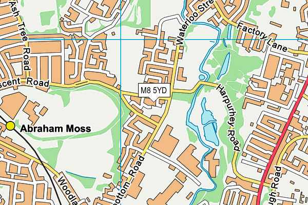 M8 5YD map - OS VectorMap District (Ordnance Survey) M8 5YD map - OS VectorMap District (Ordnance Survey)