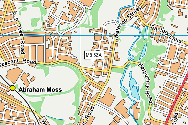 M8 5ZA map - OS VectorMap District (Ordnance Survey) M8 5ZA map - OS VectorMap District (Ordnance Survey)