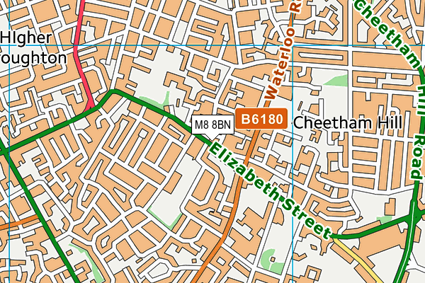 M8 8BN map - OS VectorMap District (Ordnance Survey) M8 8BN map - OS VectorMap District (Ordnance Survey)