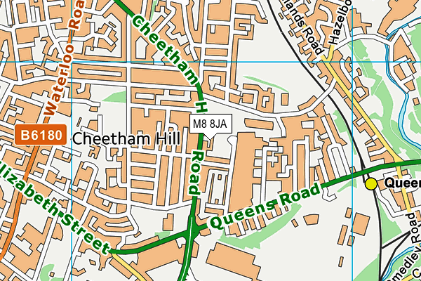 M8 8JA map - OS VectorMap District (Ordnance Survey) M8 8JA map - OS VectorMap District (Ordnance Survey)