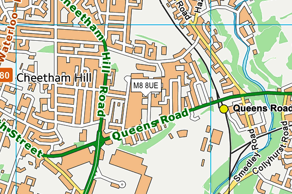 M8 8UE map - OS VectorMap District (Ordnance Survey) M8 8UE map - OS VectorMap District (Ordnance Survey)