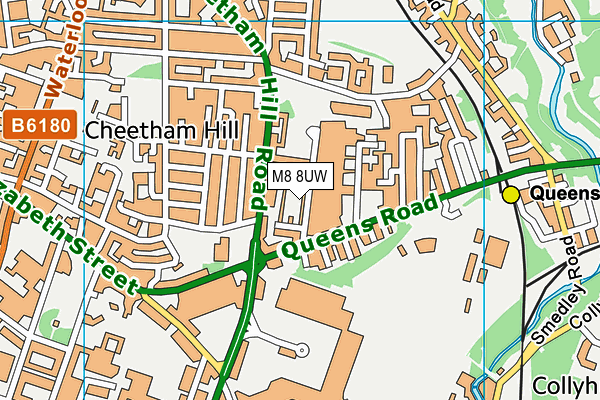 M8 8UW map - OS VectorMap District (Ordnance Survey) M8 8UW map - OS VectorMap District (Ordnance Survey)