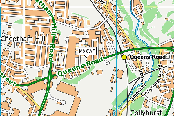 M8 8WF map - OS VectorMap District (Ordnance Survey) M8 8WF map - OS VectorMap District (Ordnance Survey)