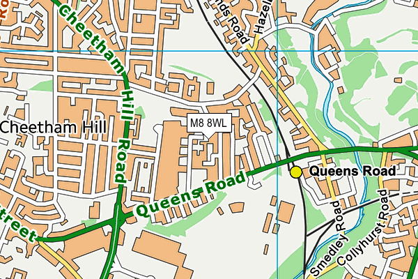 M8 8WL map - OS VectorMap District (Ordnance Survey) M8 8WL map - OS VectorMap District (Ordnance Survey)
