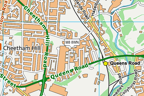 M8 8WN map - OS VectorMap District (Ordnance Survey) M8 8WN map - OS VectorMap District (Ordnance Survey)