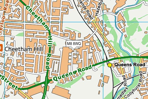 M8 8WQ map - OS VectorMap District (Ordnance Survey) M8 8WQ map - OS VectorMap District (Ordnance Survey)