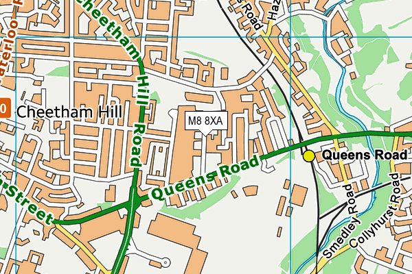 M8 8XA map - OS VectorMap District (Ordnance Survey) M8 8XA map - OS VectorMap District (Ordnance Survey)