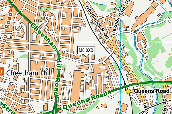 M8 8XB map - OS VectorMap District (Ordnance Survey) M8 8XB map - OS VectorMap District (Ordnance Survey)