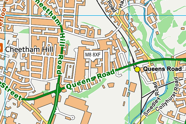 M8 8XF map - OS VectorMap District (Ordnance Survey) M8 8XF map - OS VectorMap District (Ordnance Survey)