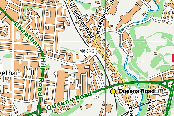 M8 8XG map - OS VectorMap District (Ordnance Survey) M8 8XG map - OS VectorMap District (Ordnance Survey)