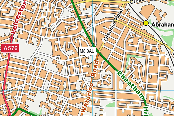 M8 9AU map - OS VectorMap District (Ordnance Survey) M8 9AU map - OS VectorMap District (Ordnance Survey)