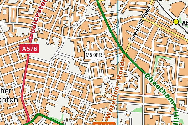 M8 9FR map - OS VectorMap District (Ordnance Survey) M8 9FR map - OS VectorMap District (Ordnance Survey)