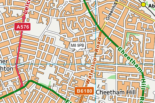 M8 9PB map - OS VectorMap District (Ordnance Survey) M8 9PB map - OS VectorMap District (Ordnance Survey)