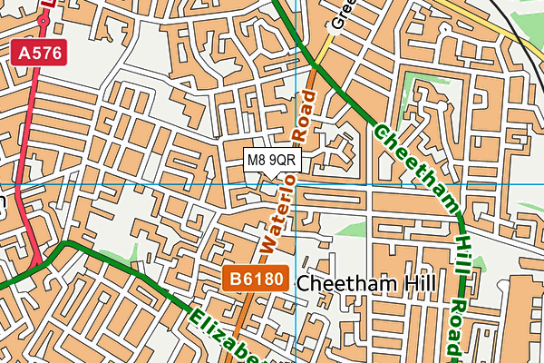 M8 9QR map - OS VectorMap District (Ordnance Survey) M8 9QR map - OS VectorMap District (Ordnance Survey)