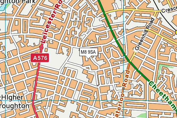 M8 9SA map - OS VectorMap District (Ordnance Survey) M8 9SA map - OS VectorMap District (Ordnance Survey)