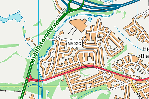M9 0GQ map - OS VectorMap District (Ordnance Survey) M9 0GQ map - OS VectorMap District (Ordnance Survey)