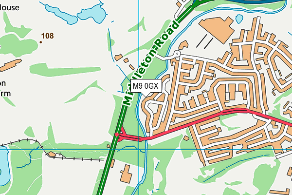 M9 0GX map - OS VectorMap District (Ordnance Survey) M9 0GX map - OS VectorMap District (Ordnance Survey)