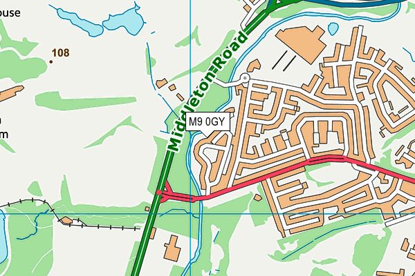 M9 0GY map - OS VectorMap District (Ordnance Survey) M9 0GY map - OS VectorMap District (Ordnance Survey)