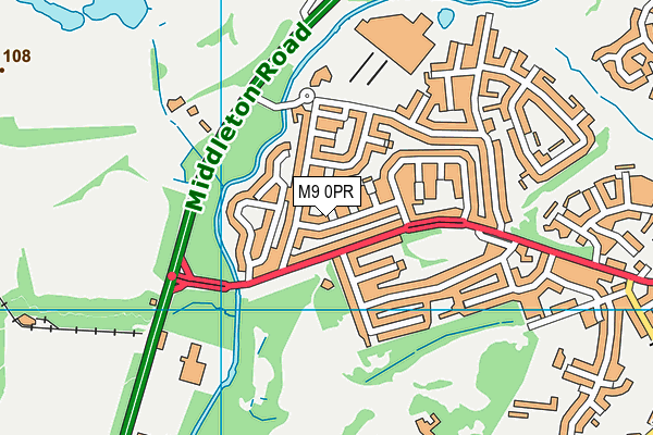 M9 0PR map - OS VectorMap District (Ordnance Survey) M9 0PR map - OS VectorMap District (Ordnance Survey)