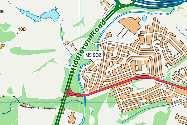M9 0QZ map - OS VectorMap District (Ordnance Survey) M9 0QZ map - OS VectorMap District (Ordnance Survey)